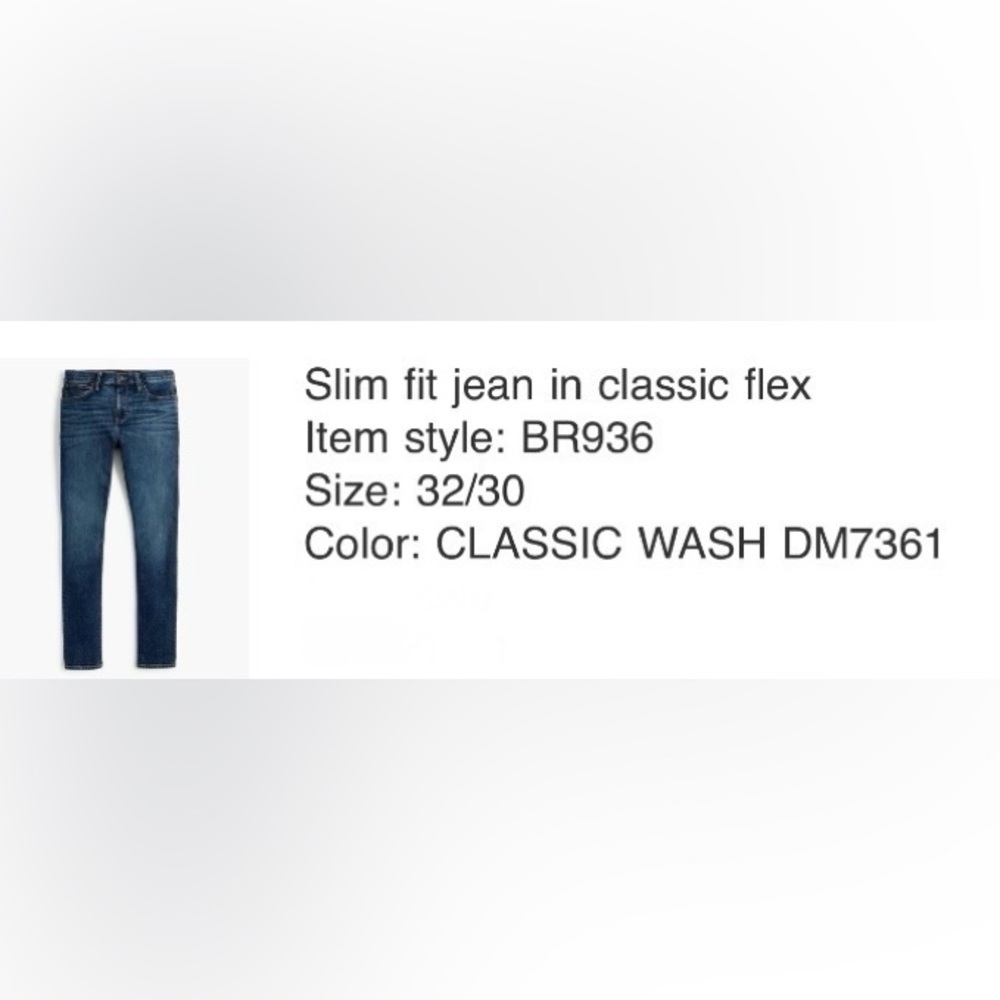 NWT J Crew Factory Men’s Jeans